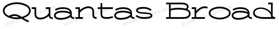 Quantas Broad Light Regular字体转换